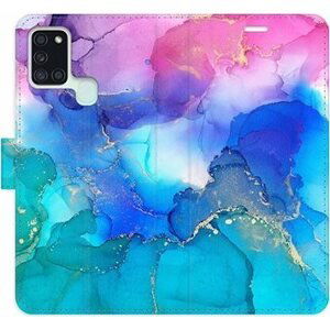 iSaprio flip puzdro BluePink Paint pre Samsung Galaxy A21s