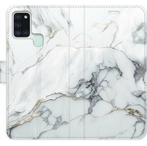 iSaprio flip pouzdro SilverMarble 15 pro Samsung Galaxy A21s