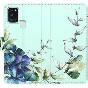 iSaprio flip pouzdro Blue Flowers pro Samsung Galaxy A21s