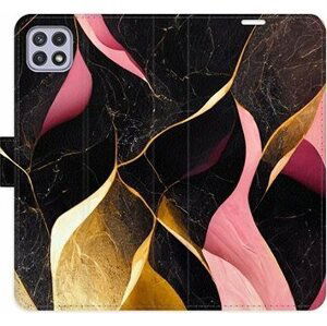 iSaprio flip puzdro Gold Pink Marble 02 na Samsung Galaxy A22 5G