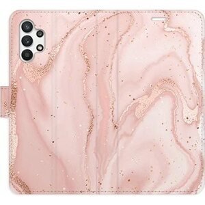 iSaprio flip pouzdro RoseGold Marble pro Samsung Galaxy A32