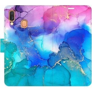 iSaprio flip puzdro BluePink Paint na Samsung Galaxy A40