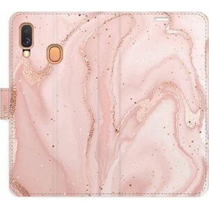 iSaprio flip puzdro RoseGold Marble na Samsung Galaxy A40