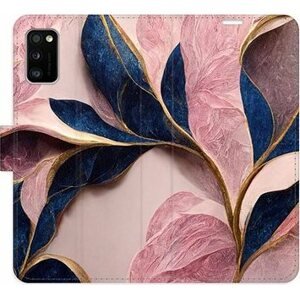 iSaprio flip pouzdro Pink Leaves pro Samsung Galaxy A41