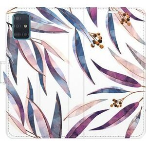 iSaprio flip puzdro Ornamental Leaves pre Samsung Galaxy A51