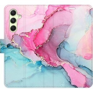 iSaprio flip puzdro PinkBlue Marble pre Samsung Galaxy A54 5G