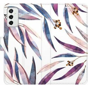 iSaprio flip puzdro Ornamental Leaves pre Samsung Galaxy M52 5G