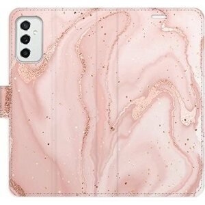 iSaprio flip pouzdro RoseGold Marble pro Samsung Galaxy M52 5G