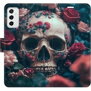 iSaprio flip puzdro Skull in Roses 02 na Samsung Galaxy M52 5G