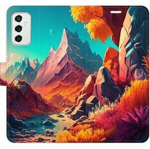 iSaprio flip pouzdro Colorful Mountains pro Samsung Galaxy M52 5G