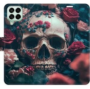 iSaprio flip puzdro Skull in Roses 02 pre Samsung Galaxy M53 5G