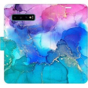 iSaprio flip pouzdro BluePink Paint pro Samsung Galaxy S10