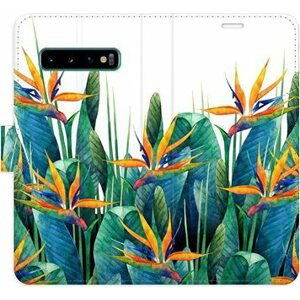 iSaprio flip pouzdro Exotic Flowers 02 pro Samsung Galaxy S10