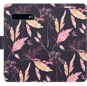 iSaprio flip puzdro Ornamental Flowers 02 pre Samsung Galaxy S10