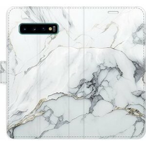 iSaprio flip puzdro SilverMarble 15 pre Samsung Galaxy S10