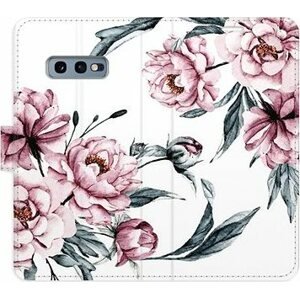 iSaprio flip pouzdro Pink Flowers pro Samsung Galaxy S10e