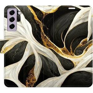 iSaprio flip puzdro BlackGold Marble pre Samsung Galaxy S21 FE 5G