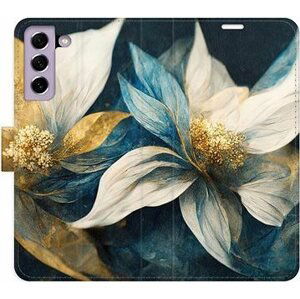 iSaprio flip puzdro Gold Flowers na Samsung Galaxy S21 FE 5G