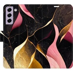 iSaprio flip puzdro Gold Pink Marble 02 na Samsung Galaxy S21 FE 5G