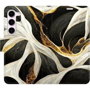 iSaprio flip puzdro BlackGold Marble na Samsung Galaxy S23 5G