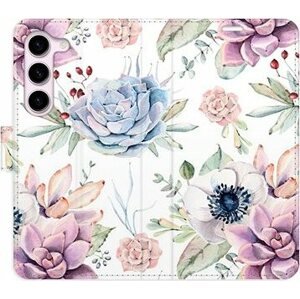 iSaprio flip puzdro Succulents Pattern na Samsung Galaxy S23 5G