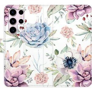 iSaprio flip puzdro Succulents Pattern na Samsung Galaxy S23 Ultra