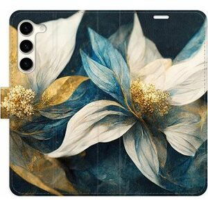 iSaprio flip puzdro Gold Flowers pre Samsung Galaxy S23+ 5G