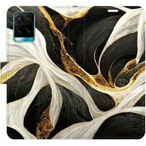 iSaprio flip puzdro BlackGold Marble pre Vivo Y21/Y21s/Y33s