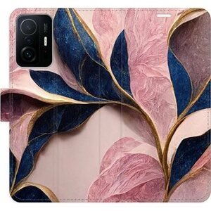 iSaprio flip pouzdro Pink Leaves pro Xiaomi 11T / 11T Pro