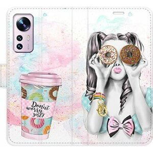 iSaprio flip puzdro Donut Worry Girl na Xiaomi 12/12X