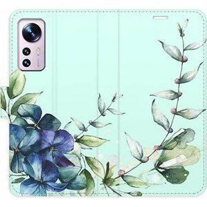 iSaprio flip pouzdro Blue Flowers pro Xiaomi 12 / 12X