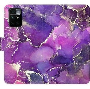 iSaprio flip pouzdro Purple Marble pro Xiaomi Redmi 10