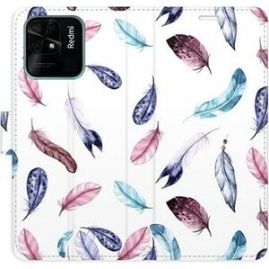 iSaprio flip puzdro Colorful Feathers na Xiaomi Redmi 10C