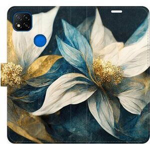 iSaprio flip puzdro Gold Flowers pre Xiaomi Redmi 9C