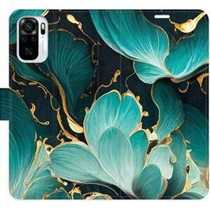 iSaprio flip pouzdro Blue Flowers 02 pro Xiaomi Redmi Note 10 / Note 10S