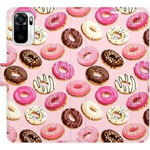 iSaprio flip pouzdro Donuts Pattern 03 pro Xiaomi Redmi Note 10 / Note 10S