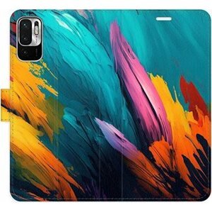 iSaprio flip puzdro Orange Paint 02 pre Xiaomi Redmi Note 10 5G