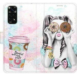 iSaprio flip puzdro Donut Worry Girl na Xiaomi Redmi Note 11/Note 11S