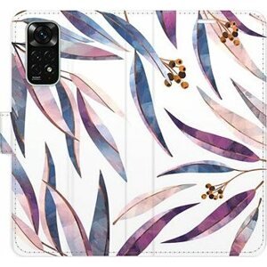 iSaprio flip pouzdro Ornamental Leaves pro Xiaomi Redmi Note 11 / Note 11S