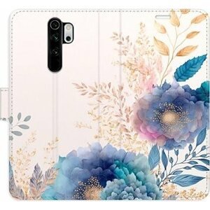 iSaprio flip pouzdro Ornamental Flowers 03 pro Xiaomi Redmi Note 8 Pro