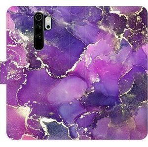 iSaprio flip puzdro Purple Marble na Xiaomi Redmi Note 8 Pro