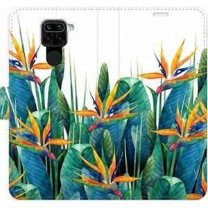 iSaprio flip pouzdro Exotic Flowers 02 pro Xiaomi Redmi Note 9