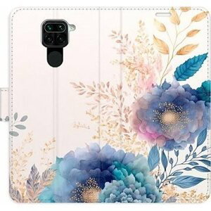 iSaprio flip pouzdro Ornamental Flowers 03 pro Xiaomi Redmi Note 9