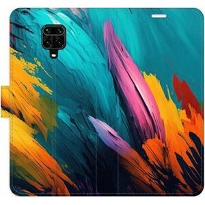 iSaprio flip puzdro Orange Paint 02 na Xiaomi Redmi Note 9 Pro/Note 9S