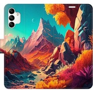 iSaprio flip pouzdro Colorful Mountains pro Samsung Galaxy A04s