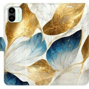 iSaprio flip puzdro GoldBlue Leaves pre Xiaomi Redmi A1/A2