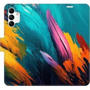 iSaprio flip puzdro Orange Paint 02 pre Samsung Galaxy A04s