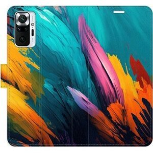 iSaprio flip puzdro Orange Paint 02 pre Xiaomi Redmi Note 10 Pro