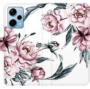 iSaprio flip puzdro Pink Flowers pre Xiaomi Redmi Note 12 Pro+ 5G