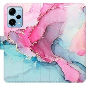 iSaprio flip puzdro PinkBlue Marble pre Xiaomi Redmi Note 12 Pro+ 5G